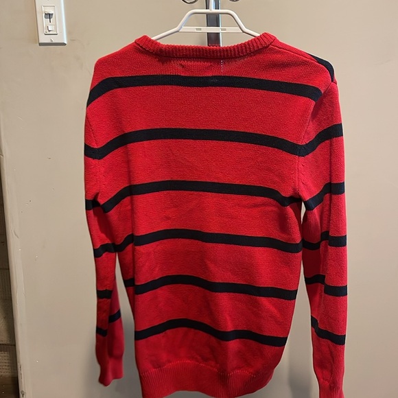 Red and Black Striped Chaps Sweater - Picture 2 of 3